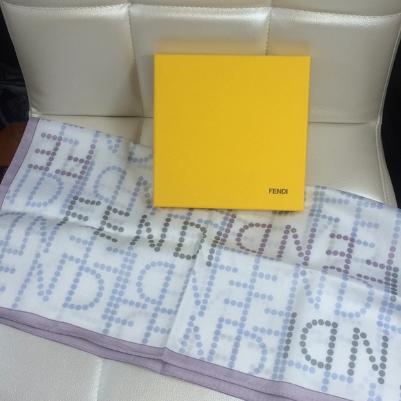 NEW Fendi print wrap handkerchief with box - - Picture 4 of 8